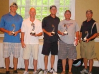 first-place-overall-winners-l-to-r-ryan-leonard-4th-flight-danny-carter-2nd-flight-chad-white-3rd-flight-rick-forrester-5th-flight-and-mike-russell-1st-flight